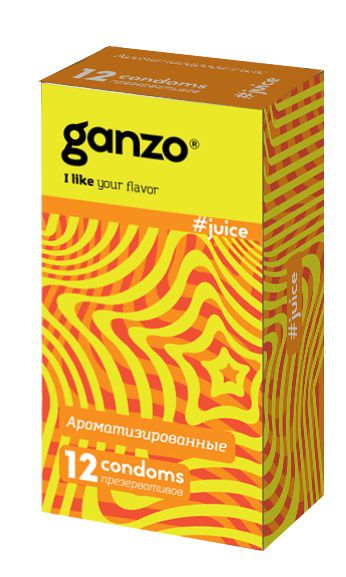 Ароматизированные презервативы Ganzo Juice - 12 шт. - Ganzo - купить с доставкой в Архангельске