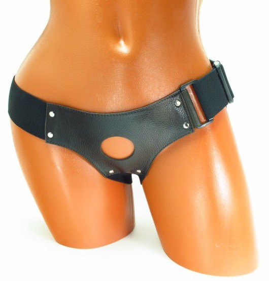 Трусики для страпона коричневого цвета - БДСМ Арсенал - купить с доставкой в Архангельске