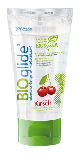 Гель-лубрикант на водной основе с ароматом вишни BIOglide Kirsch - 80 мл. - Joy Division - купить с доставкой в Архангельске
