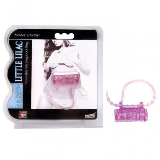 Эрекционное кольцо с вибратором LITTLE LILAC - Dream Toys - в Архангельске купить с доставкой