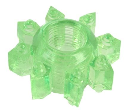 Зеленое эрекционное кольцо-звезда - Toyfa Basic - в Архангельске купить с доставкой