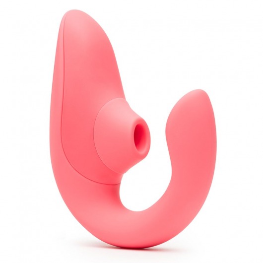 Розовый вибромассажер для двойной стимуляции Womanizer Blend - Womanizer