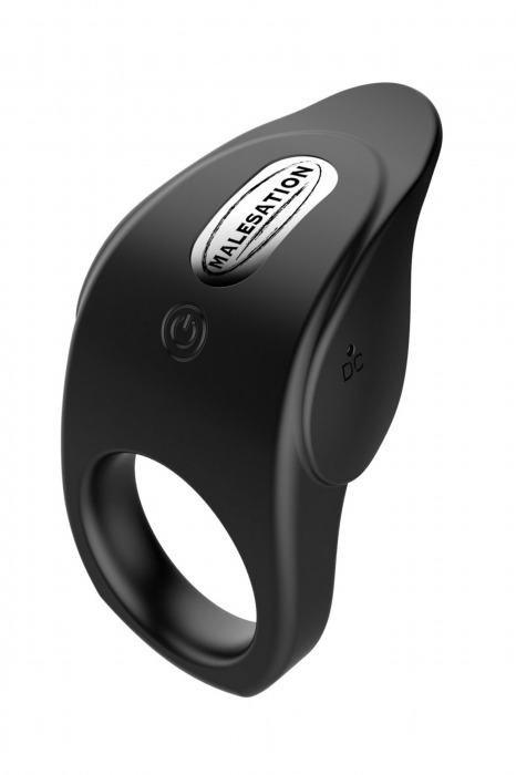 Черное эрекционное виброкольцо Vibro Lust Ring - MALESATION - в Архангельске купить с доставкой