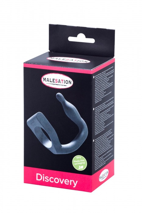 Эрекционное кольцо с вибровтулкой Discovery - MALESATION - в Архангельске купить с доставкой