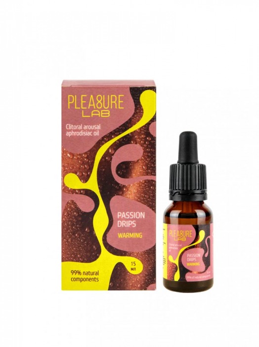 Капли с согревающим эффектом Passion Drips Warming - 15 мл. - Pleasure Lab - купить с доставкой в Архангельске