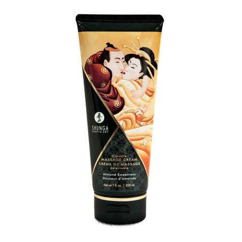 Массажный крем для тела с ароматом миндаля Almond Sweetness - 200 мл. - Shunga - купить с доставкой в Архангельске