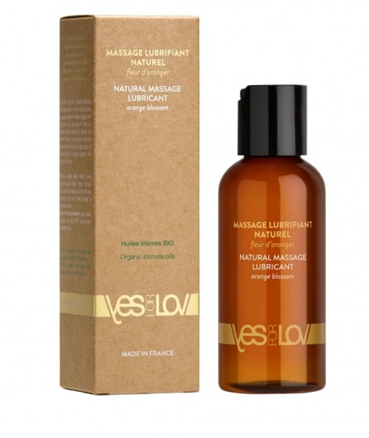 Натуральная массажная смазка Natural Lubricant Orange Blossom - 100 мл. - YESforLOV - купить с доставкой в Архангельске