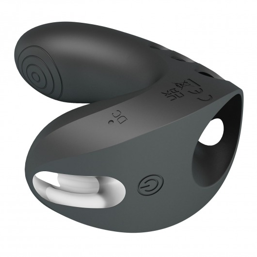 Черная вибронасадка на палец Camelia - Baile