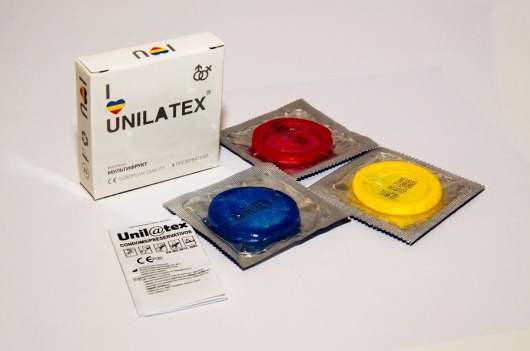 Разноцветные ароматизированные презервативы Unilatex Multifruits - 3 шт. - Unilatex - купить с доставкой в Архангельске