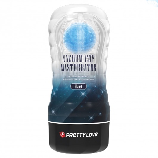 Прозрачный текстурированный мастурбатор Vacuum Cup Masturbator Planet - Baile - в Архангельске купить с доставкой