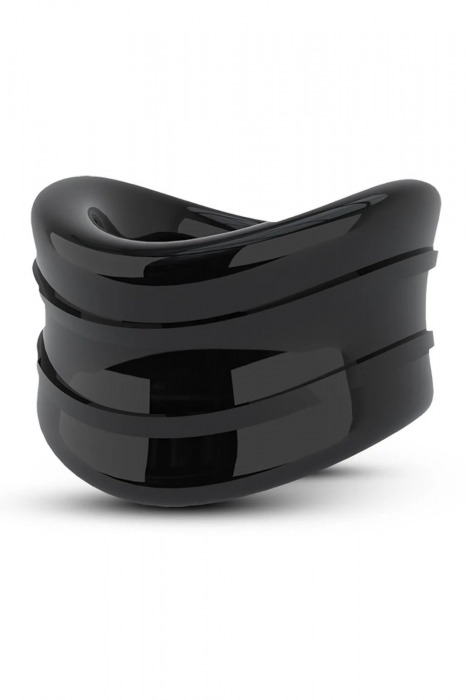 Черное эрекционное кольцо на мошонку Beef Ball Stretcher Snug - Blush Novelties - в Архангельске купить с доставкой