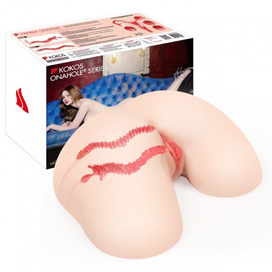 Мастурбатор-полуторс с двойным слоем материала Vanilla Onahole - KOKOS - в Архангельске купить с доставкой