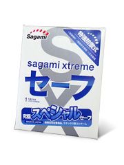 Презерватив Sagami Xtreme Ultrasafe с двойным количеством смазки - 1 шт. - Sagami - купить с доставкой в Архангельске