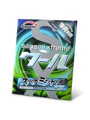 Презерватив Sagami Xtreme Mint с ароматом мяты - 1 шт. - Sagami - купить с доставкой в Архангельске