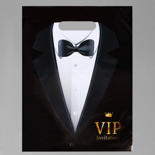 Пакет «Смокинг VIP» полиэтиленовый с вырубной ручкой (30х40 см) - UPAK LAND - купить с доставкой в Архангельске