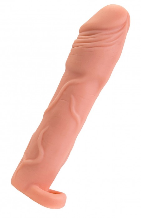 Телесная удлиняющая насадка с подхватом - 19 см. - ToyFa - в Архангельске купить с доставкой