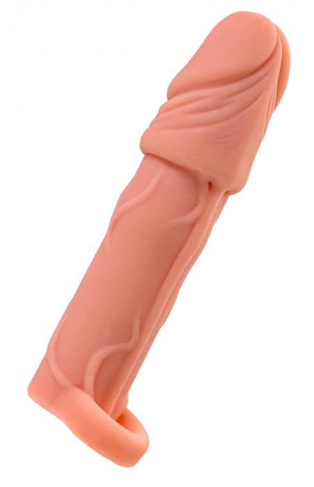 Телесная удлиняющая насадка с подхватом - 16 см. - ToyFa - в Архангельске купить с доставкой