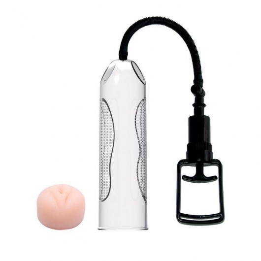 Помпа мужская со вставкой в виде вагины - 25 см. - Baile - в Архангельске купить с доставкой