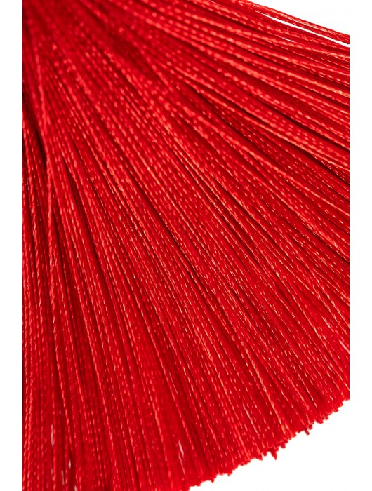 Зажимы на соски «Прищепки» с красными кисточками из шелка - Pecado - купить с доставкой в Архангельске