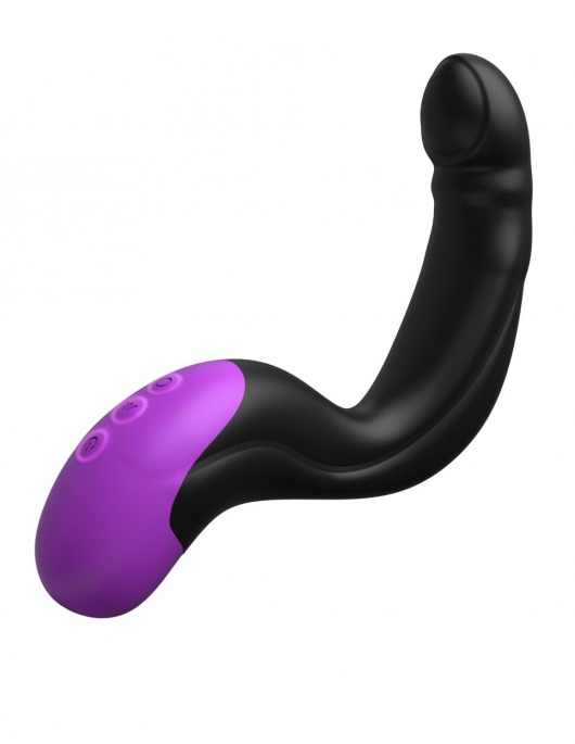 Черно-фиолетовый вибромассажёр простаты Hyper-Pulse P-Spot Massager - Pipedream - в Архангельске купить с доставкой