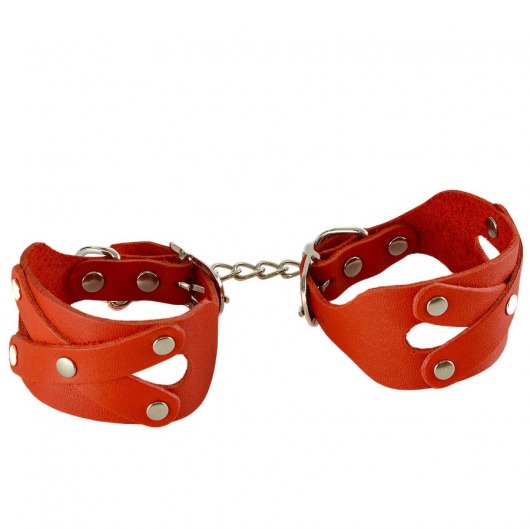Красные наручники «Цезарь» - Sitabella - купить с доставкой в Архангельске