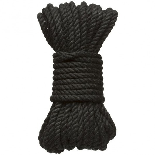 Черная верёвка для связывания и фиксации Bind Tie - 9,14 м. - Doc Johnson - купить с доставкой в Архангельске