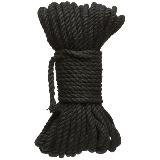 Черная верёвка для связывания и фиксации Bind Tie - 15,24 м. - Doc Johnson - купить с доставкой в Архангельске
