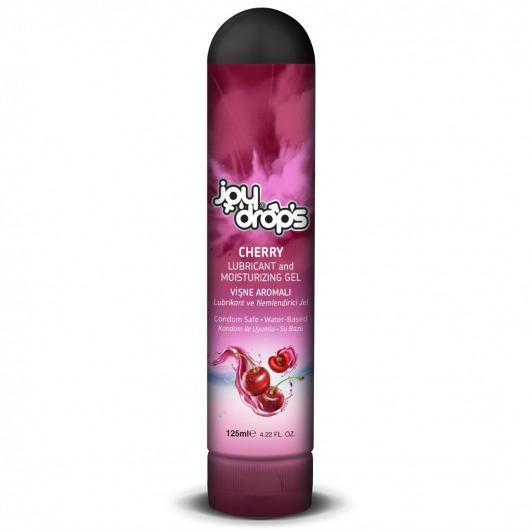 Смазка на водной основе Cherry с ароматом вишни -  125 мл. - JoyDrops - купить с доставкой в Архангельске