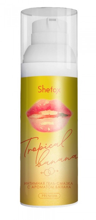 Интимная гель-смазка Shefox Premium «Тропический банан» - 50 мл. - Shefox - купить с доставкой в Архангельске