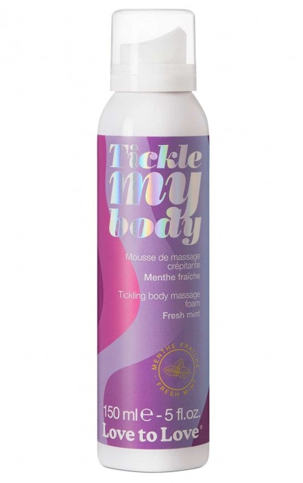 Массажная хрустящая пенка Tickle My Body Fresh Mint с ароматом мяты - 150 мл. - Love to Love - купить с доставкой в Архангельске