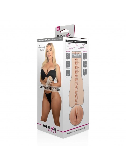 Мастурбатор-вагина Fleshlight Girls - Savannah Bond From Australia With Love - Fleshlight - в Архангельске купить с доставкой