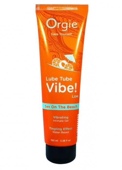 Гель с эффектом вибрации Lube Tube Vibe Low Sex On The Beach - 100 мл. - ORGIE - купить с доставкой в Архангельске