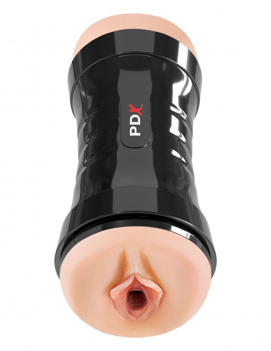 Двусторонний мастурбатор в колбе Super Flip-A-Pussy Over - Pipedream - в Архангельске купить с доставкой