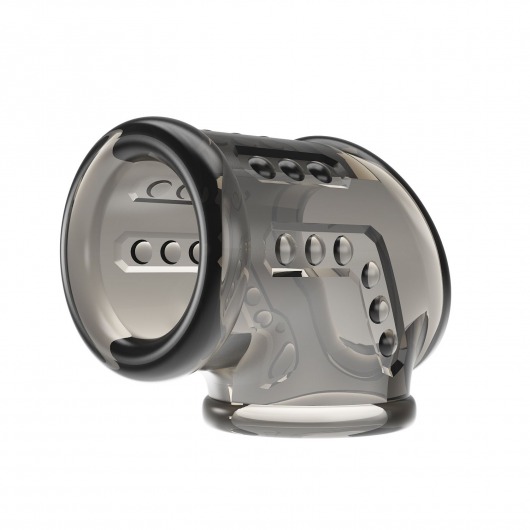 Дымчатая насадка на пенис и мошонку - Baile - в Архангельске купить с доставкой