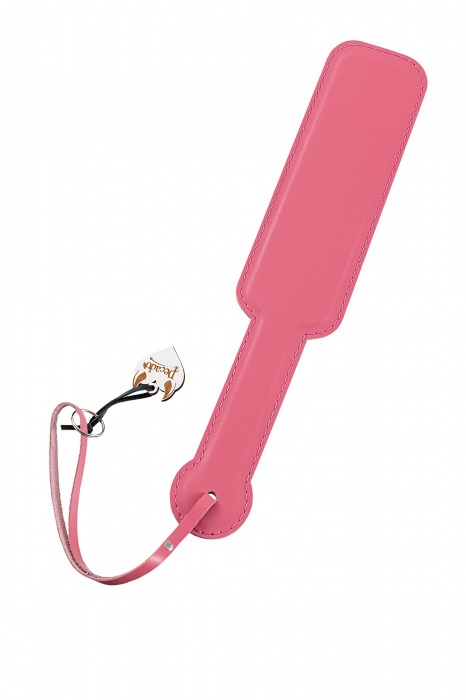 Розовый кожаный пэддл - 37 см. - Pecado - купить с доставкой в Архангельске