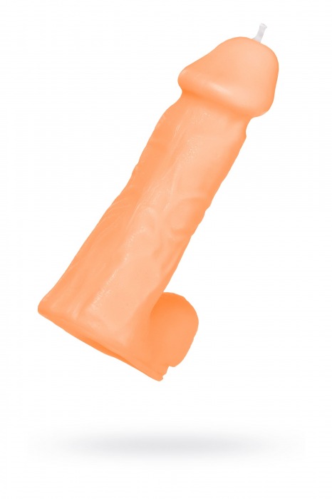 Оранжевая сувенирная свеча «Пенис» - Pecado - купить с доставкой в Архангельске