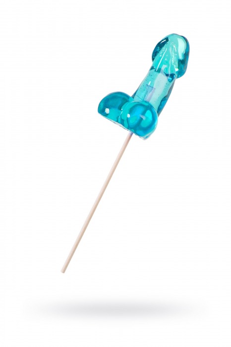 Голубой леденец в форме члена со вкусом блю кюрасао - 80 гр. - Sosuчki - купить с доставкой в Архангельске