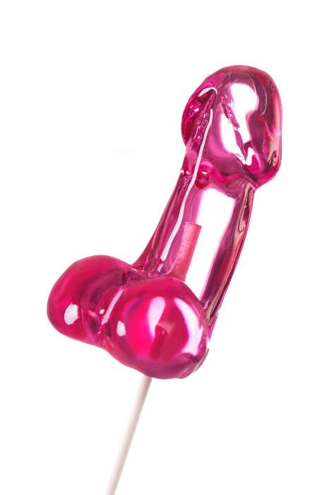 Розовый леденец в форме члена со вкусом айриш крим - 80 гр. - Sosuчki - купить с доставкой в Архангельске