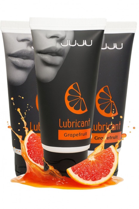 Набор из 3 съедобных лубрикантов JUJU со вкусом грейпфрута - JuJu - купить с доставкой в Архангельске