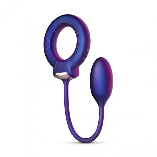 Фиолетовое эрекционное виброкольцо с анальным шариком Eclipse - ONE DC B.V. - в Архангельске купить с доставкой