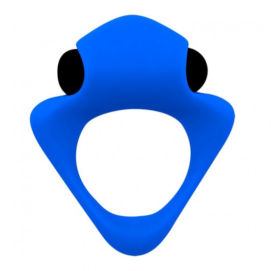 Синее эрекционное кольцо Wooomy Tribeс с вибрацией - Adrien Lastic - в Архангельске купить с доставкой