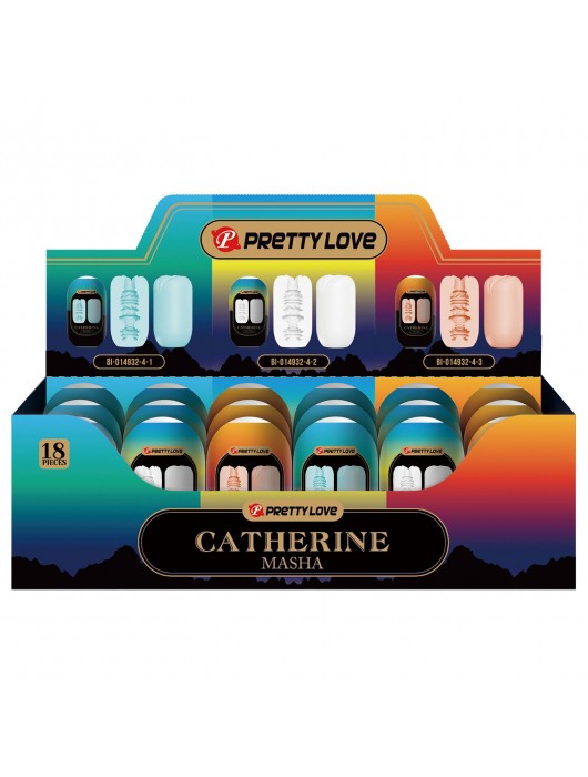 Набор из 18 мастурбаторов Catherine Masha - Baile - в Архангельске купить с доставкой