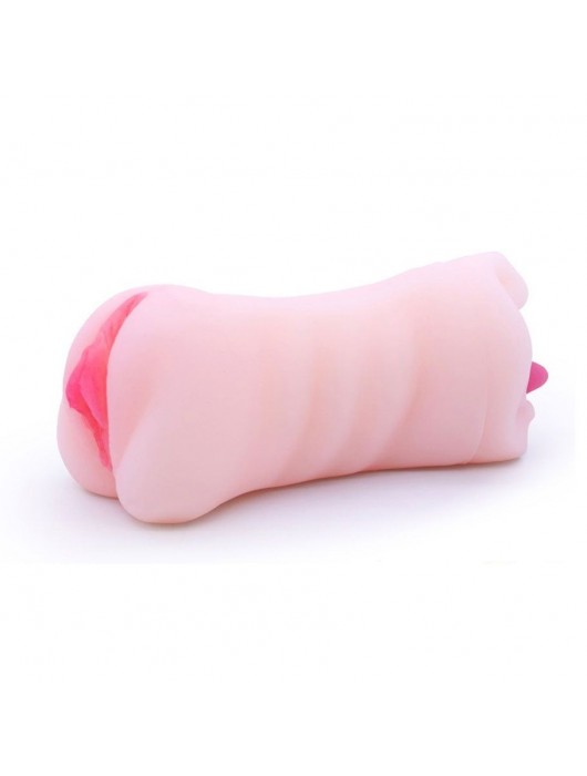 Телесный двусторонний мастурбатор - вагина и ротик - Boys of Toys - в Архангельске купить с доставкой