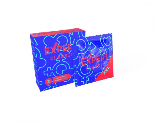 Презервативы увеличенного размера Expert Classic XXL - 3 шт. - Expert - купить с доставкой в Архангельске