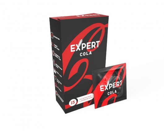 Презервативы с ароматом колы Expert Cola - 15 шт. - Expert - купить с доставкой в Архангельске