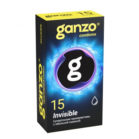 Супертонкие презервативы Ganzo Invisible - 15 шт. - Ganzo - купить с доставкой в Архангельске