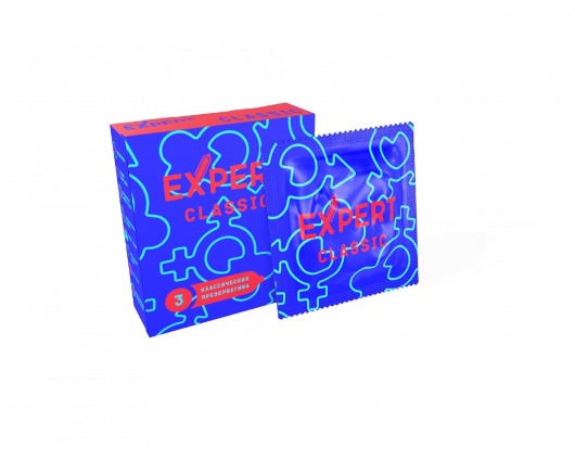 Классические презервативы Expert Classic - 3 шт. - Expert - купить с доставкой в Архангельске