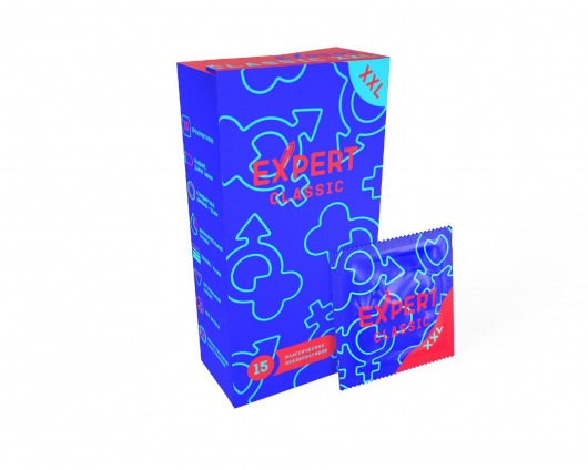 Презервативы увеличенного размера Expert Classic XXL - 15 шт. - Expert - купить с доставкой в Архангельске