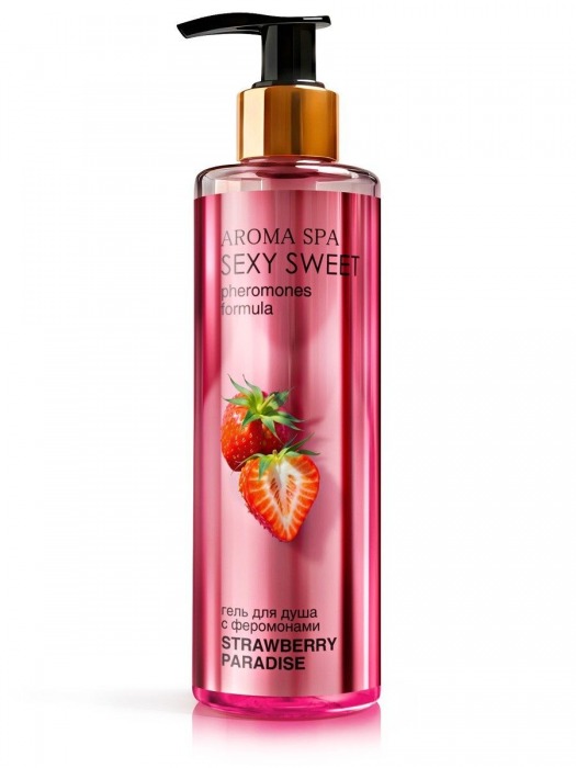 Гель для душа с феромонами и ароматом клубники Strawberry Paradise - 200 мл. -  - Магазин феромонов в Архангельске
