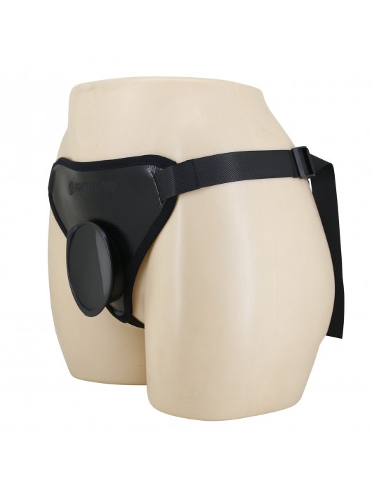 Черные трусики харнесс с платформой Caludio I - Baile - купить с доставкой в Архангельске